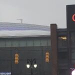 Exterior of Little Caesars Arena in Detroit