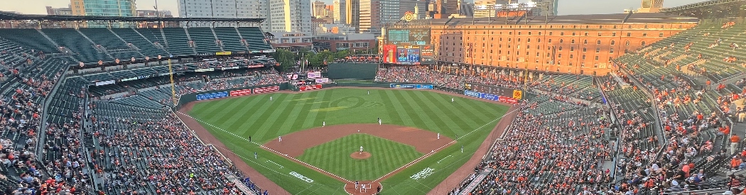 Panoramic view of Oriole Park at Camden Yards in Baltimore