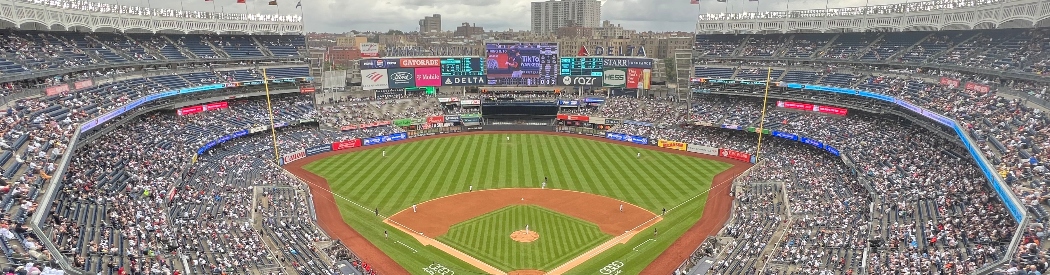 Panoramic view of Yankee Stadium in New York City