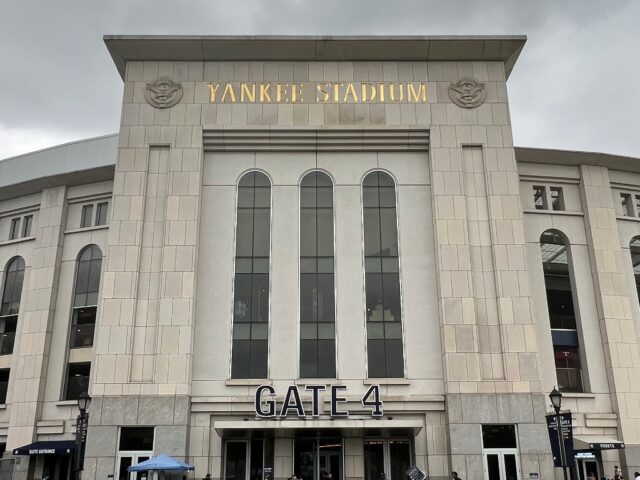 View of Gate 4 at Yankee Stadium in New York City