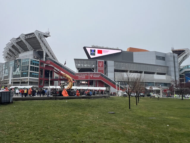 Exterior of Huntington Bank Field as viewed from the east