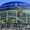 Northwest entrance to Crypto.com Arena in Los Angeles
