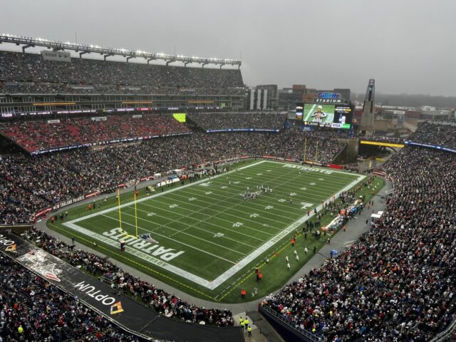 View from the upper deck at Gillette Stadium in Foxborough, Massachusetts