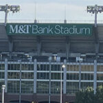 Exterior view of M&T Bank Stadium in Baltimore