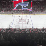 View of the rink at Lenovo Center in Raleigh during a Carolina Hurricanes game