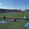 View from the outfield berm at BayCare Ballpark in Clearwater, Florida