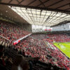 View of the East stand at Old Trafford before a Manchester United match