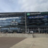 View of the exterior at Enterprise Center in St. Louis, as viewed from the south