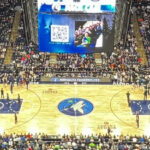 View of the court at Target Center in Minneapolis, home of the Minnesota Timberwolves