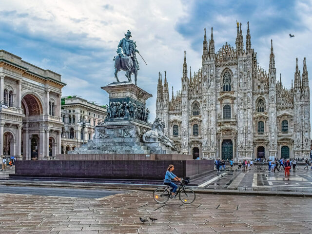 The Piazza del Duomo in central Milan is one of the city's top attractions