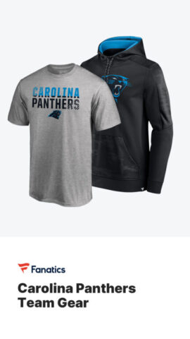 Buy Carolina Panthers gear on Fanatics (advertisement)