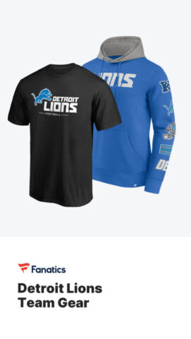 Buy Detroit Lions gear on Fanatics (advertisement)