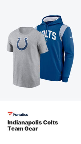 Buy Indianapolis Colts gear on Fanatics (advertisement)