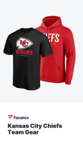 Buy Kansas City Chiefs gear on Fanatics (advertisement)