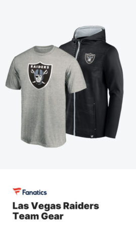 Buy Las Vegas Raiders gear on Fanatics (advertisement)