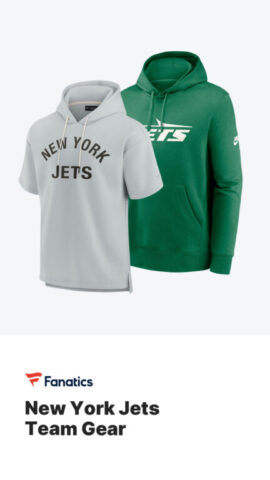Buy New York Jets gear on Fanatics (advertisement)