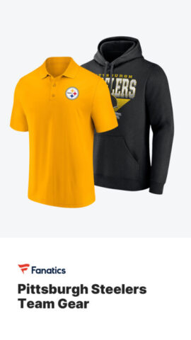 Buy Pittsburgh Steelers gear on Fanatics (advertisement)