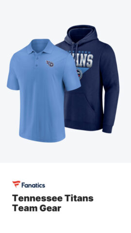 Buy Tennessee Titans gear on Fanatics (advertisement)