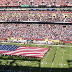 View of the field at Northwest Stadium before a Washington Commanders game