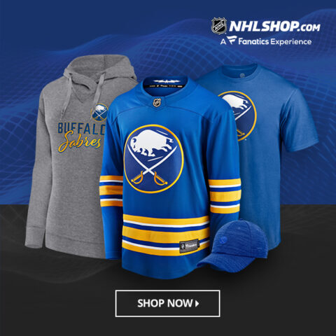 Buy Buffalo Sabres gear on NHLshop.com (advertisement)