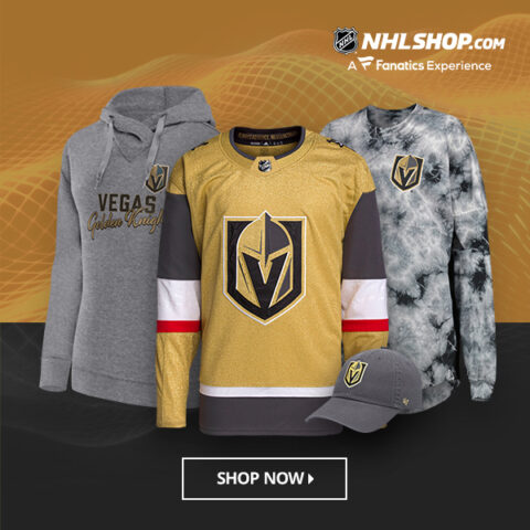 Buy Vegas Golden Knights gear on NHLshop.com (advertisement)