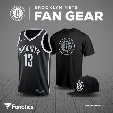 Buy Brooklyn Nets gear on Fanatics.com (advertisement)