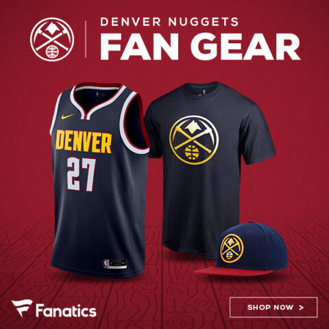 Buy Denver Nuggets gear on Fanatics.com (advertisement)