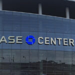 Exterior signage at Chase Center in San Francisco, California