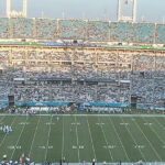 Panoramic view of EverBank Stadium in Jacksonville, Florida, during a Jaguars football game