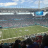 View of the field during a Miami Dolphins game at Hard Rock Stadium
