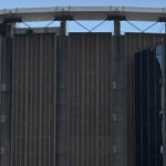 Daytime view of the exterior of Madison Square Garden in New York City