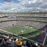 View of the field at MetLife Stadium in East Rutherford, New Jersey, during a New York Giants football game