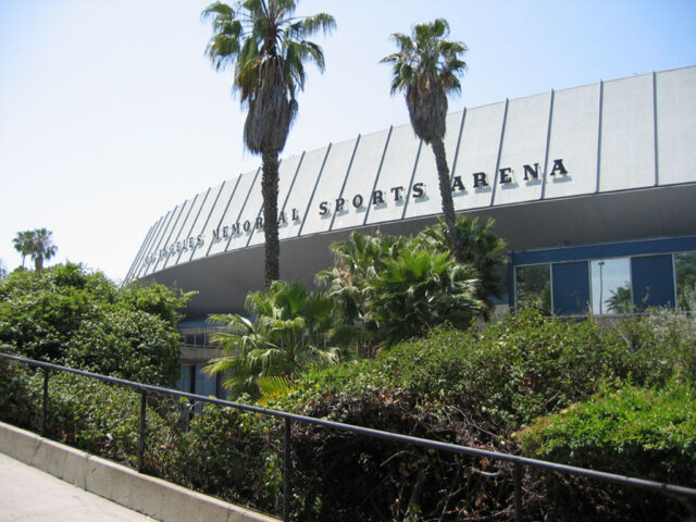 Exterior view of the Los Angeles Sports Arena