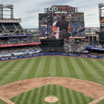 Panoramic view of the seating bowl at Citi Field in Flushing, New York, during a Mets baseball game