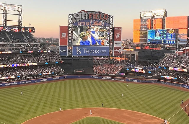 Panoramic view of the seating bowl at Citi Field, home of the New York Mets