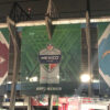 A banner outside Estadio Azteca in Mexico City denotes the NFL Mexico Game